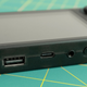 On the top of the RK2020 you’ll find a USB-A jack for connecting peripherals, a USB-C jack for charging, and an incorrectly placed headphone jack. (They should always be located on the bottom of devices with a screen.)